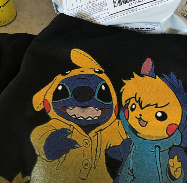 Stitch and pikachu on sale hoodie