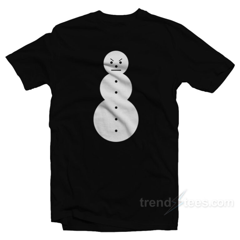 angry snowman t shirt