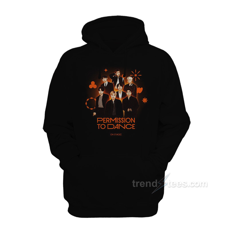 BTS PERMISSION TO DANCE Unisex 2024 Black Photo Hoodie